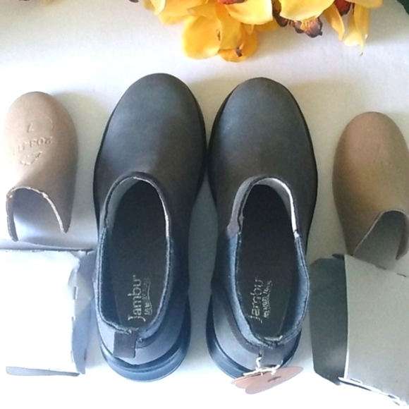 JAMBU GRAY WATER RESISTANT ALL-TERRA TRACTION MEMORY FOAM FOOTBED BOOTS SIZE 6.5 - Picture 11 of 16